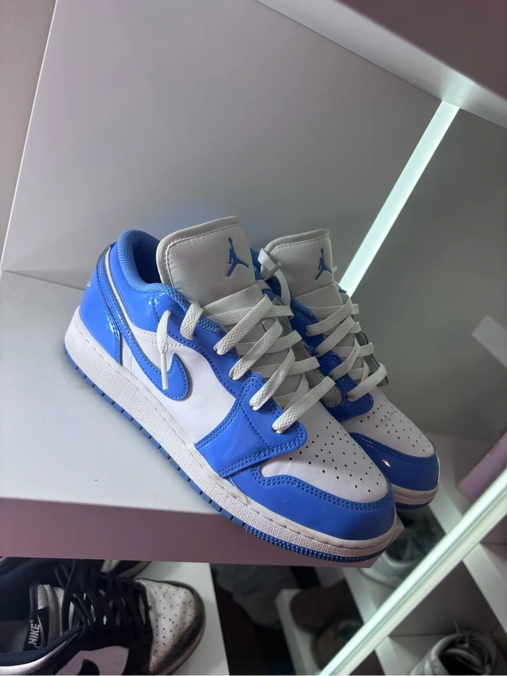 Jordan Kids Low-Top Sneakers - White/Blue